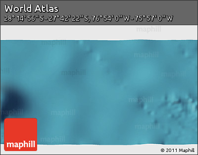 Satellite 3D Map of the Area around 27° 58' 39" S, 76° 25' 30" W
