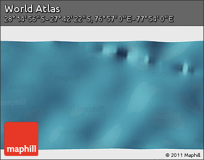 Satellite 3D Map of the Area around 27° 58' 39" S, 77° 25' 30" E