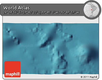 Satellite 3D Map of the Area around 27° 58' 39" S, 77° 16' 30" W