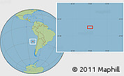Savanna Style Location Map of the area around 27° 58' 39" S, 78° 58' 29" W
