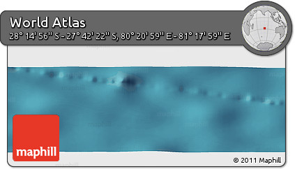 Satellite Panoramic Map of the Area around 27° 58' 39" S, 80° 49' 29" E