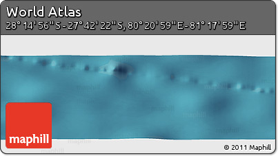 Satellite Panoramic Map of the Area around 27° 58' 39" S, 80° 49' 29" E