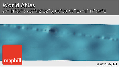 Satellite Panoramic Map of the Area around 27° 58' 39" S, 80° 49' 29" E