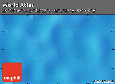Physical Map of the Area around 27° 58' 39" S, 82° 31' 30" E