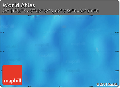 Physical Map of the Area around 27° 58' 39" S, 82° 31' 30" E