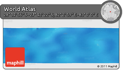 Physical Panoramic Map of the Area around 27° 58' 39" S, 82° 31' 30" E
