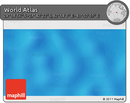 Shaded Relief 3D Map of the Area around 27° 58' 39" S, 83° 22' 30" E