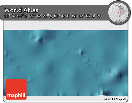 Satellite 3D Map of the Area around 27° 58' 39" S, 83° 13' 29" W