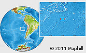 Physical Location Map of the area around 27° 58' 39" S, 83° 13' 29" W