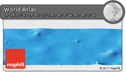 Political Panoramic Map of the Area around 27° 58' 39" S, 83° 13' 29" W