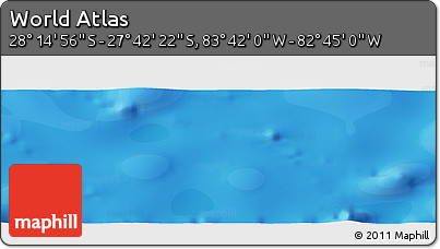 Political Panoramic Map of the Area around 27° 58' 39" S, 83° 13' 29" W