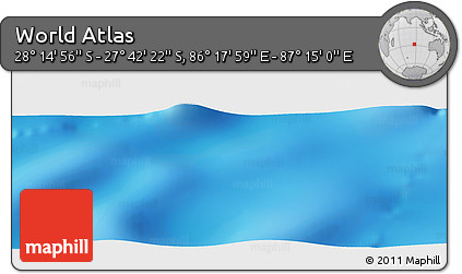 Physical Panoramic Map of the Area around 27° 58' 39" S, 86° 46' 30" E