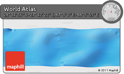 Physical Panoramic Map of the Area around 27° 58' 39" S, 87° 37' 30" E
