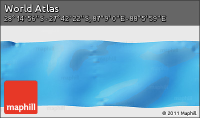 Physical Panoramic Map of the Area around 27° 58' 39" S, 87° 37' 30" E