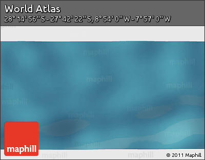Satellite 3D Map of the Area around 27° 58' 39" S, 8° 25' 30" W