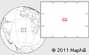 Blank Location Map of the area around 27° 58' 39" S, 8° 25' 30" W