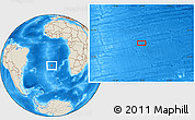 Shaded Relief Location Map of the area around 27° 58' 39" S, 8° 25' 30" W