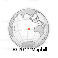 Outline Map of the Area around 27° 58' 39" S, 95° 16' 30" E, rectangular outline