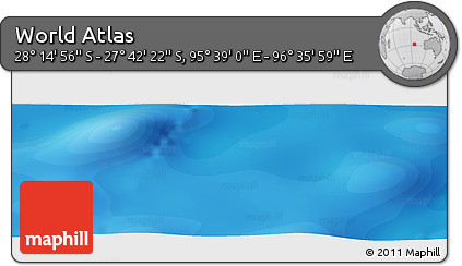 Political Panoramic Map of the Area around 27° 58' 39" S, 96° 7' 30" E