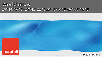 Political Panoramic Map of the Area around 27° 58' 39" S, 96° 7' 30" E