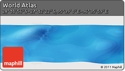 Political Panoramic Map of the Area around 27° 58' 39" S, 96° 7' 30" E