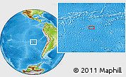 Physical Location Map of the area around 27° 58' 39" S, 96° 49' 29" W