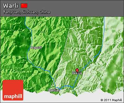 Political 3D Map of Warli