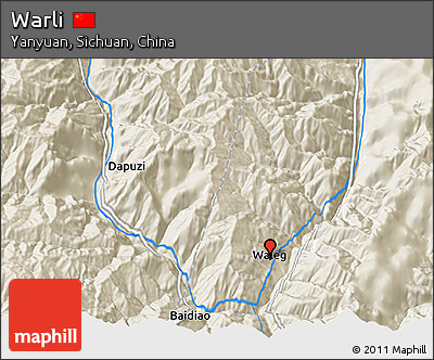 Shaded Relief 3D Map of Warli