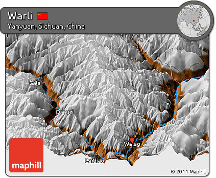 Physical Panoramic Map of Warli