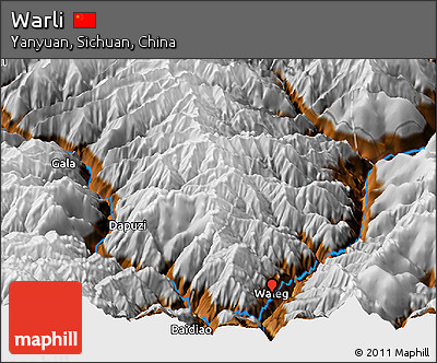 Physical Panoramic Map of Warli