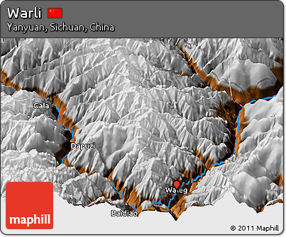 Physical Panoramic Map of Warli