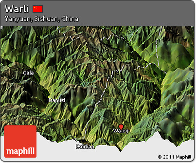 Satellite Panoramic Map of Warli