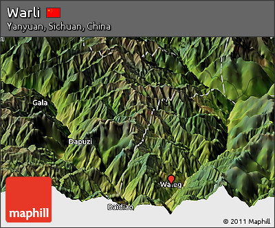 Satellite Panoramic Map of Warli