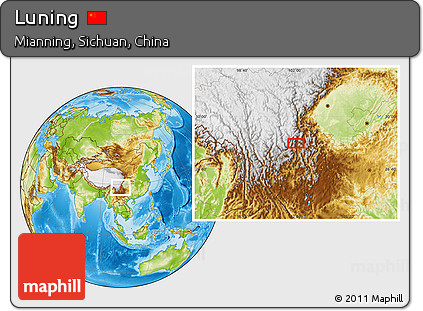 Physical Location Map of Luning