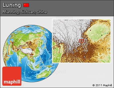 Physical Location Map of Luning