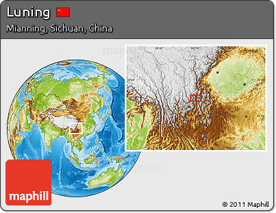 Physical Location Map of Luning