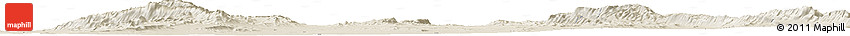 Shaded Relief Horizon Map of the Area around 28° 18' 5" N, 102° 46' 30" W