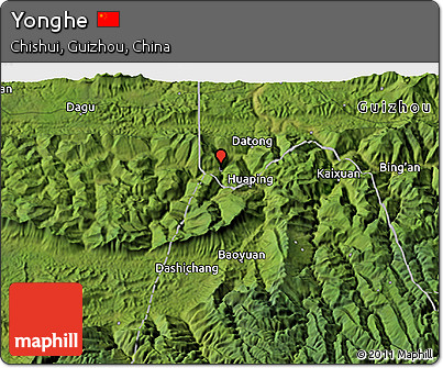 Satellite 3D Map of Yonghe