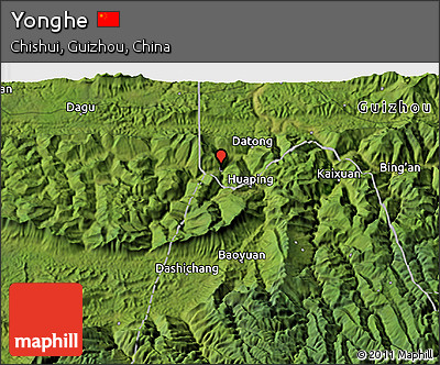 Satellite 3D Map of Yonghe