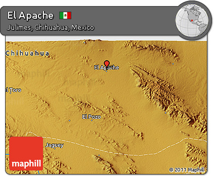 Physical 3D Map of El Apache