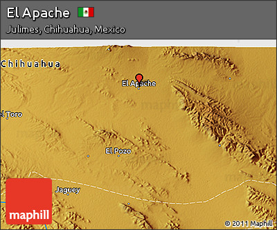 Physical 3D Map of El Apache