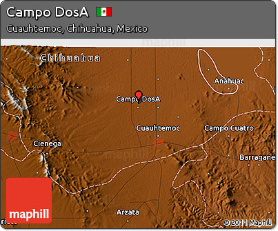 Physical 3D Map of Campo DosA