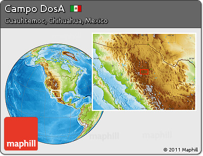 Physical Location Map of Campo DosA