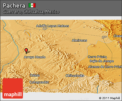 Political Panoramic Map of Pachera