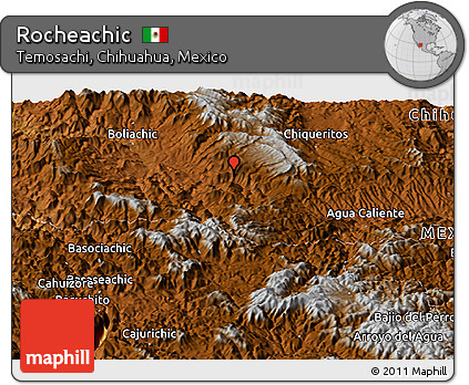 Physical Panoramic Map of Rocheachic