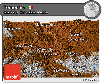 Physical Panoramic Map of Tomochic