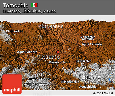 Physical Panoramic Map of Tomochic