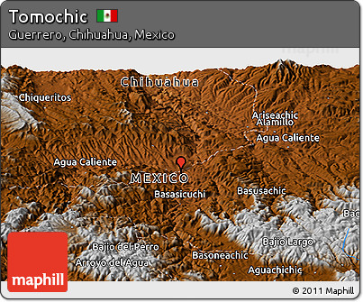 Physical Panoramic Map of Tomochic