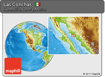Physical Location Map of Las Conchas