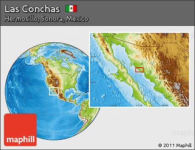 Physical Location Map of Las Conchas